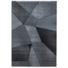 Beta Kortluvet Tæppeløber Geometrisk - Grå