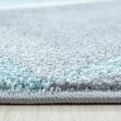 Beta Kortluvet Tæppeløber Geometrisk - Blå