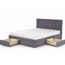 BETINIA 160x200 seng med skuffer til opbevaring - Grå