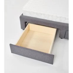 BETINIA 160x200 seng med skuffer til opbevaring - Grå