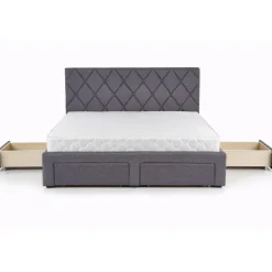 BETINIA 160x200 seng med skuffer til opbevaring - Grå