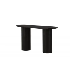 Bianca konsolbord oval - sort 130 x 40