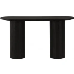 Bianca konsolbord oval - sort 130 x 40