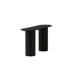 Bianca konsolbord oval - sort 130 x 40
