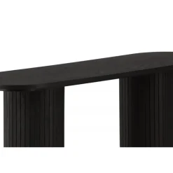 Bianca konsolbord oval - sort 130 x 40