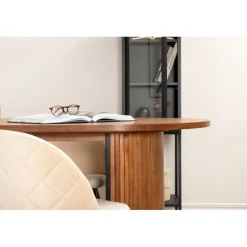 Bianca Oval Spisestuesæt - Sort