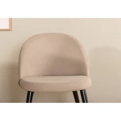 Bianca Oval Spisestuesæt - Sort