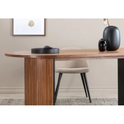 Bianca Ovalt spisebord - Natur