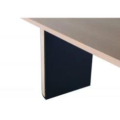 Bianca Ovalt spisebord - Sort og Natur