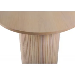 Bianca Ovalt spisebord - Sort og Natur