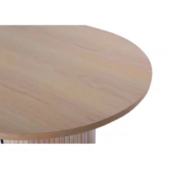 Bianca Ovalt spisebord - Sort og Natur