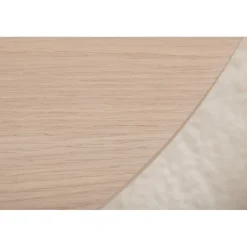 Bianca Ovalt spisebord - Sort og Natur