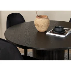 Bianca Rund Spisebordssæt - Sort