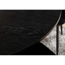 Bianca Rund Spisebordssæt - Sort