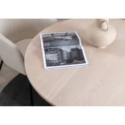 Bianca Rundt spisebord - Sort og Hvid