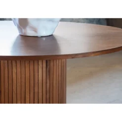 Bianca Rundt spisebord - Sort og Valnød