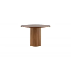 Bianca Rundt spisebord - Sort og Valnød