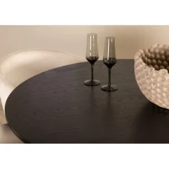 Bianca Rundt Spisebordssæt - Beige og Sort