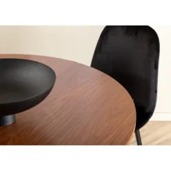 Bianca Rundt Spisebordssæt - Sort og Natur