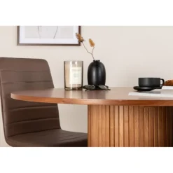 Bianca Rundt Spisebordssæt - Sort og Brun og - Natur