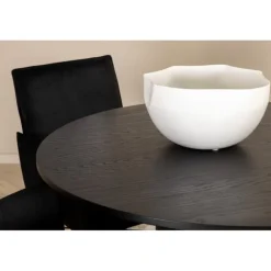 Bianca Rundt Spisebordssæt - Sort og Kobber