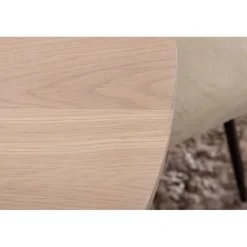 Bianca Rundt Spisebordssæt - Sort og Hvid