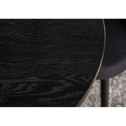 Bianca Rundt Spisebordssæt - Sort