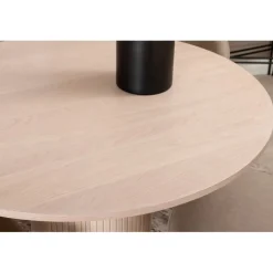 Bianca Rundt Spisebordssæt - Beige og Sort