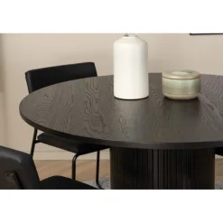 Bianca Rundt Spisebordssæt - Sort