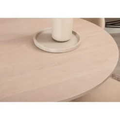 Bianca Rundt Spisestuesæt - Sort