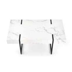 BLANCA Sofabord i Hvid marmorlook 110cm