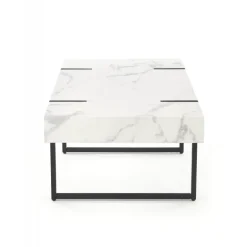 BLANCA Sofabord i Hvid marmorlook 110cm