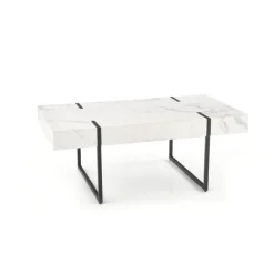 BLANCA Sofabord i Hvid marmorlook 110cm