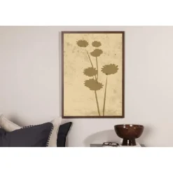 Blomsterkunst Plakat - Beige