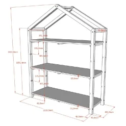 Bogreol i træ – Dallas Reol, natur
