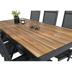 Bois e Loungesæt - Havemøbelsæt - Sort,Natur