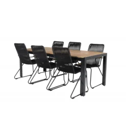 Boi's e Loungesæt - Havemøbelsæt - Sort,Natur