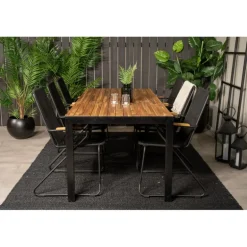 Boi's e Loungesæt - Havemøbelsæt - Sort,Natur