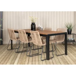 Bois Loungesæt - Havemøbelsæt - Beige,Sort,Natur