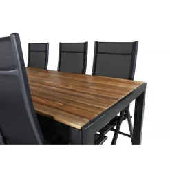 Bois Loungesæt - Havemøbelsæt - Sort,Natur