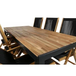 Bois Loungesæt - Havemøbelsæt - Sort,Natur