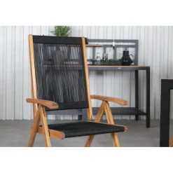 Bois Loungesæt - Havemøbelsæt - Sort,Natur