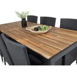 Bois Loungesæt - Havemøbelsæt - Sort,Grå,Natur