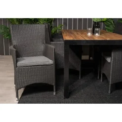 Bois Loungesæt - Havemøbelsæt - Sort,Grå,Natur