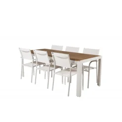 Bois t Loungesæt - Havemøbelsæt - Natur,Hvid