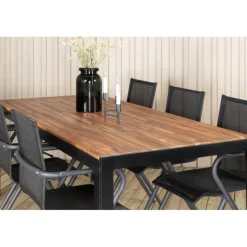 Bois t Loungesæt - Havemøbelsæt - Sort,Natur