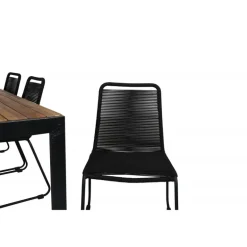 Bois t Loungesæt - Havemøbelsæt - Sort,Natur