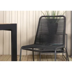 Bois t Loungesæt - Havemøbelsæt - Sort,Natur