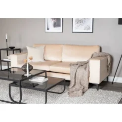 Bolero 3 personers Sofa - Beige og Sort