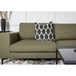 Bolero 3 personers Sofa - Sort og Grøn